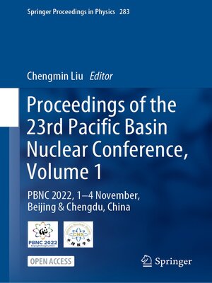 cover image of Proceedings of the 23rd Pacific Basin Nuclear Conference, Volume 1
